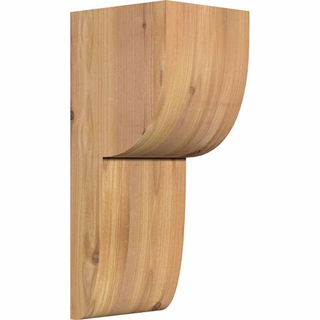 Crestline Smooth Corbel, Western Red Cedar, 5 1/2"W x 6"D x 14"H